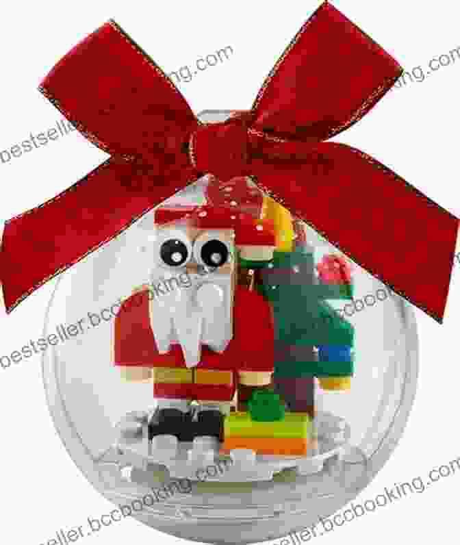 A Collection Of Festive LEGO Christmas Ornaments Featuring Intricate Designs, Shimmering Colors, And Iconic Christmas Symbols LEGO Holiday Ideas: More Than 50 Festive Builds