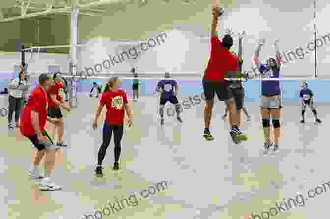 A Group Of Adults Playing Volleyball In A Local League. Support Your Local League: A South East Asian Football Odyssey