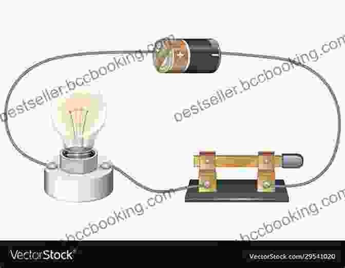 An Illustration Of An Electric Circuit With A Battery, Wires, And A Light Bulb Physics For Kids Atoms Electricity And States Of Matter Quiz For Kids Children S Questions Answer Game
