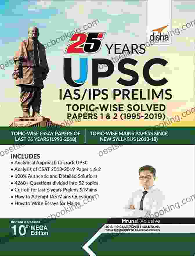 Book Cover Image: 25 Years UPSC IAS/IPS Prelims Topic Wise Solved Papers 25 Years UPSC IAS/ IPS Prelims Topic Wise Solved Papers 1 2 (1995 2024) 10th Edition