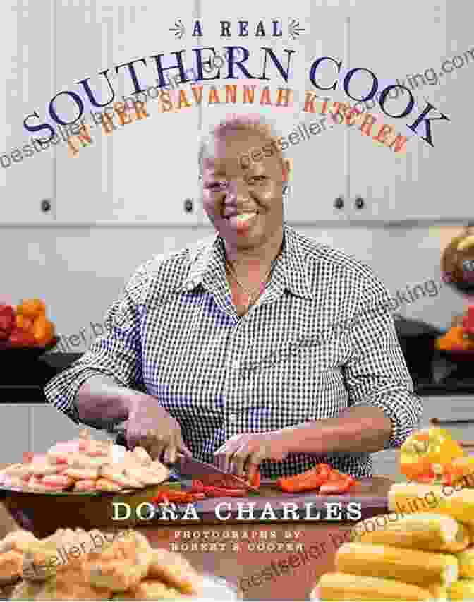 Book Cover Of 'Real Southern Cook In Her Savannah Kitchen', Featuring A Smiling African American Woman In A Kitchen, Surrounded By Traditional Southern Dishes A Real Southern Cook: In Her Savannah Kitchen