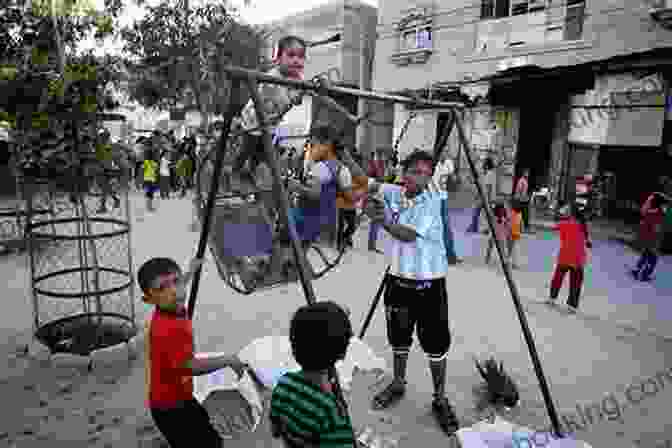 Children Playing In The Streets Of Gaza, Surrounded By Colorful Buildings A Month By The Sea: Encounters In Gaza