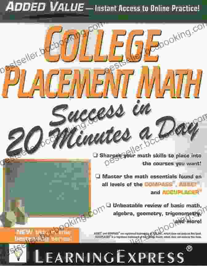 College Placement Math Success In 20 Minutes A Day Book Cover College Placement Math Success In 20 Minutes A Day