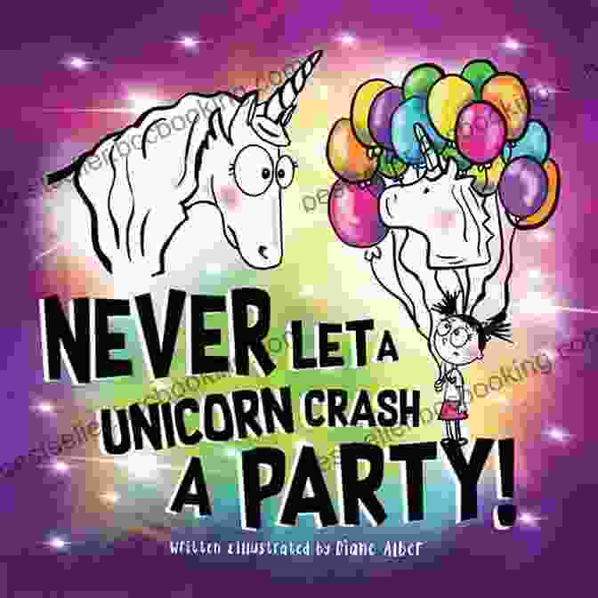 Enchanted Cover Of Never Let Unicorn Crash Party Book, Featuring Sparkle The Unicorn And Bunny The Rabbit In A Magical Forest Never Let A Unicorn Crash A Party