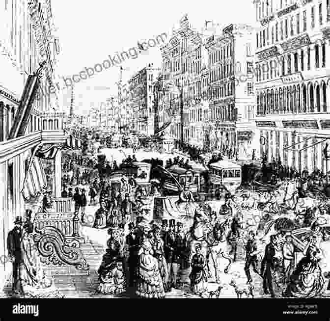 Engraving Depicting A Bustling Market Scene With Vendors And Customers 1300 Real And Fanciful Animals: From Seventeenth Century Engravings (Dover Pictorial Archive)