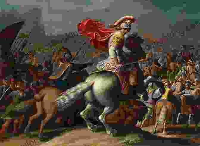 Epic Portrait Of Alexander The Great, Astride His Beloved Horse, Bucephalus, Leading His Victorious Army. Alexander The Great Demi
