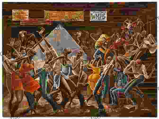 Ernie Barnes's Painting 'The Sugar Shack,' Depicting An Energetic Night Of Dancing And Community Pigskins To Paintbrushes: The Story Of Football Playing Artist Ernie Barnes