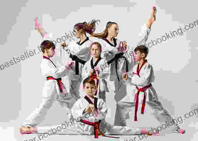 Group Of Taekwondo Students Practicing In A Dojo Taekwondo: A Path To Excellence
