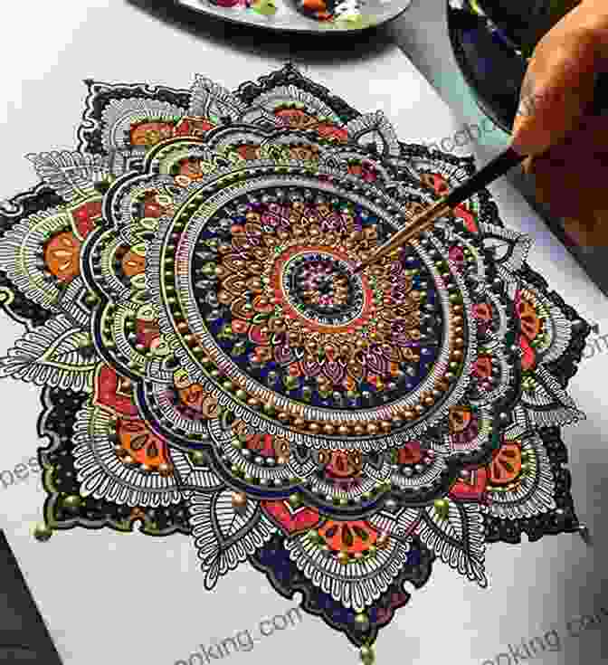 Intricate Mandala Design With Vibrant Colors Mandala Color By Number For Adults