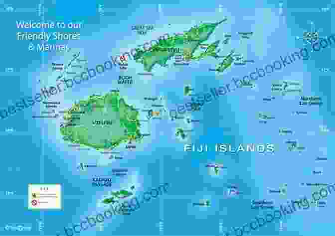 Map Of Fiji With Different Island Groups And Travel Routes Highlighted Fiji Travel Guide: Tips And Advices About Traveling In Fiji: Everything You Should Know To Travel In Fiji