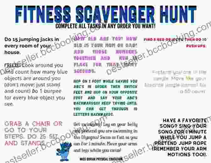 People Participating In A Fitness Scavenger Hunt Unlock Your Imagination: 250 Boredom Busters Fun Ideas For Games Crafts And Challenges