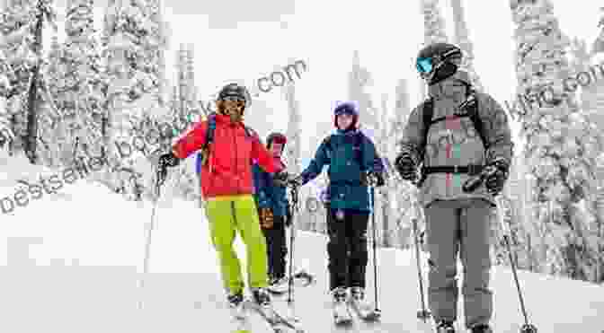 Skier Receiving Expert Guidance From A Certified Ski Instructor Teaching Beginners To Ski: A Beginners Guide To Skiing Safely Having Fun On The Ski Slopes