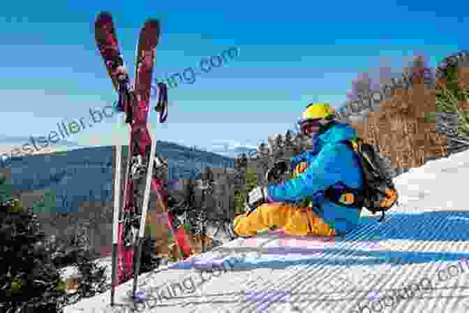 Skier Resting And Replenishing Fluids On A Ski Lift Teaching Beginners To Ski: A Beginners Guide To Skiing Safely Having Fun On The Ski Slopes