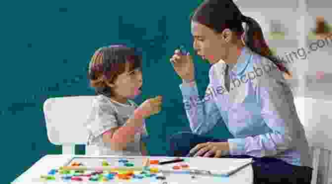 Speech Language Pathologist Working With A Child Teaching Children With Speech And Language Difficulties