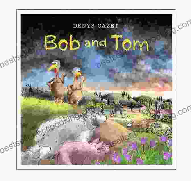 The Captivating Cover Of 'Bob And Tom' By Denys Cazet, Showcasing The Unlikely Friendship Between A Squirrel And A Hedgehog Against A Lush Forest Backdrop. Bob And Tom Denys Cazet