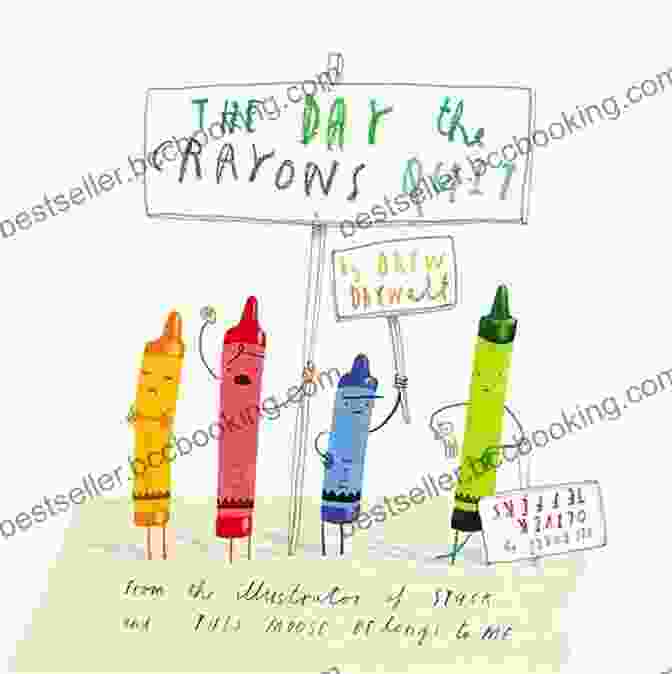 The Day The Crayons Quit Book Cover Featuring A Colorful Stack Of Crayons With Faces The Day The Crayons Quit