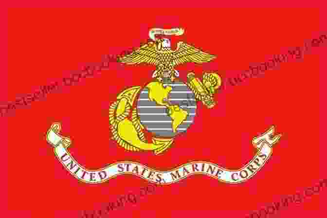 The United States Marines Flag Flying Proudly American Defenders: The United States Marines: The Marines