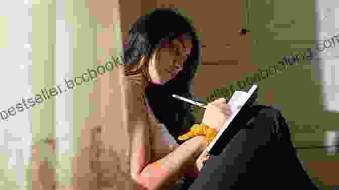 Woman Writing In A Journal Next To A Window I M NOT Just A Scribble