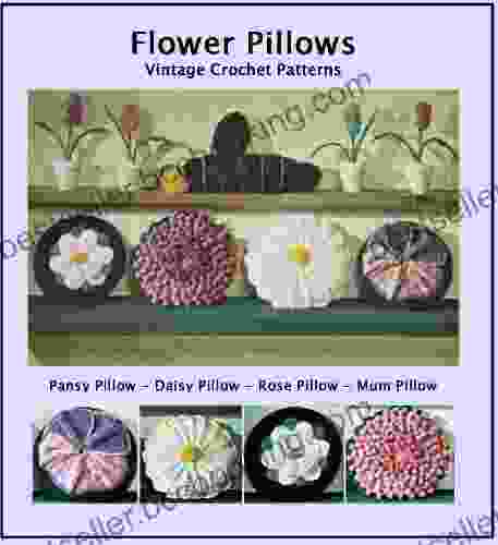 Flower Pillows Vintage Crochet Pattern
